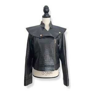 Chanel black deerskin black limited edition jacket size 40